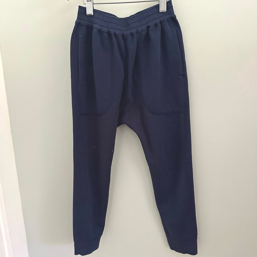 Hanna Andersson Navy Rainbow Sweatpants Jogger Reversible Pockets Harem 120 6-7 - Picture 4 of 9